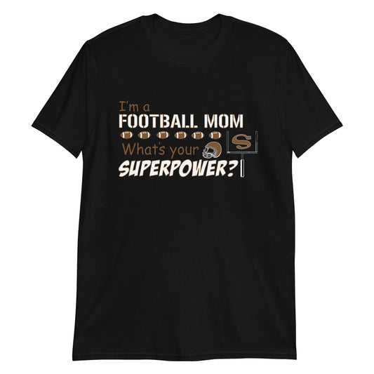 Football Mom Superpower Premium Unisex T-Shirt