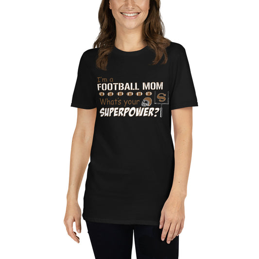 Football Mom Superpower Premium Unisex T-Shirt