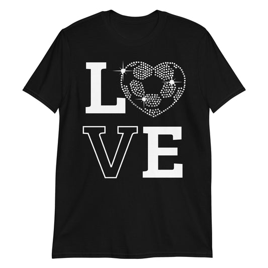 Bling Love Soccer Premium Unisex T-Shirt