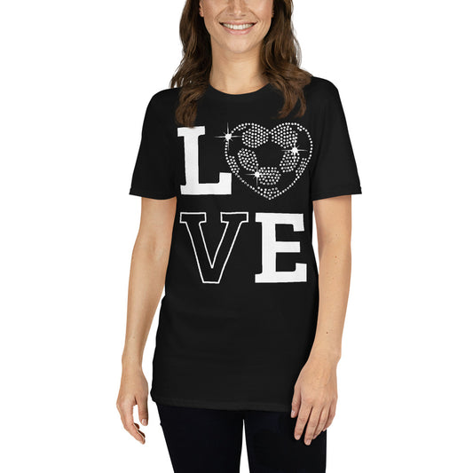 Bling Love Soccer Premium Unisex T-Shirt