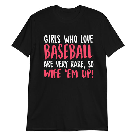 Girls Who Love Baseball Premium Unisex T-Shirt