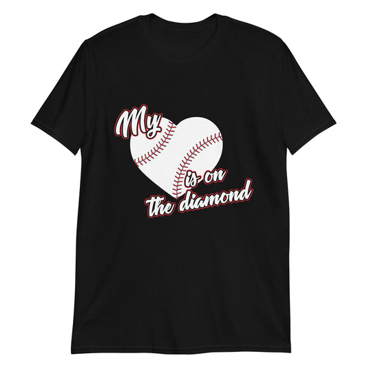 My Heart Is On The Diamond Premium Unisex T-Shirt
