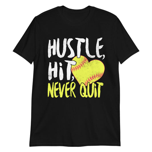 Hustle Hit Never Quit Premium Unisex T-Shirt