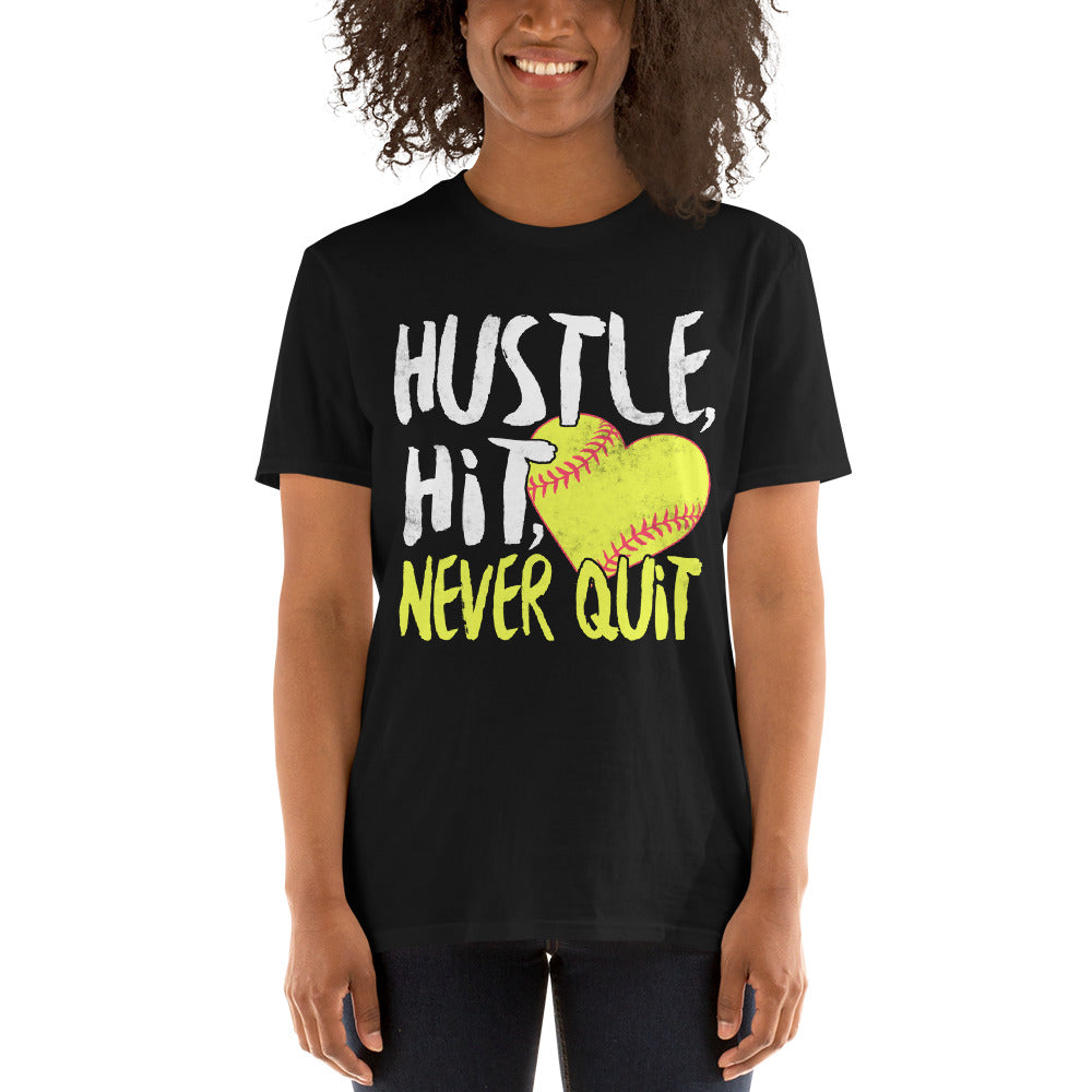 Hustle Hit Never Quit Premium Unisex T-Shirt
