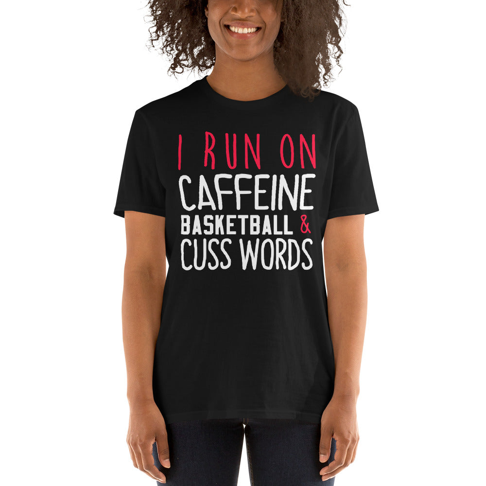 Caffeine And Basketball Premium Unisex T-Shirt