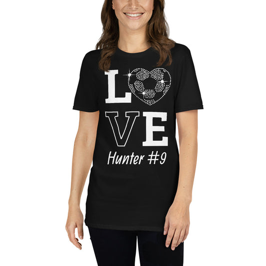 [Customize It] Bling LOVE Soccer Premium T-Shirt